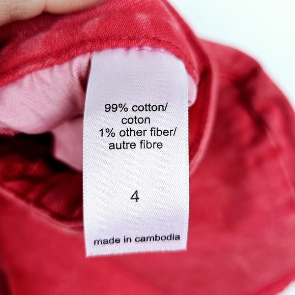 Maurices High Rise Red Button Fly Fray 3.5in Shorts NWT - Picture 10 of 12